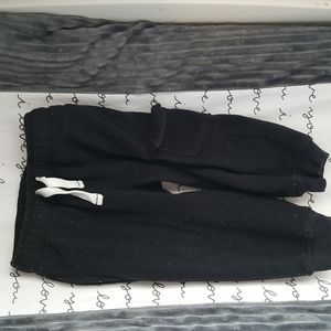 Carter's fleece black sweatpants with side pockets